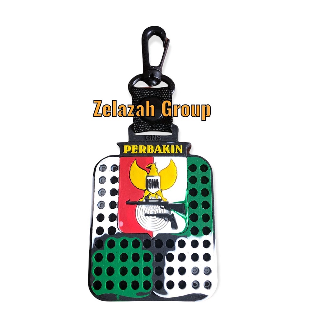 Karet Gantungan Tempat Mimis Logo Perbakin Tebal Original • Karet Lebih Tebal • Pelindung Rok Mimis 