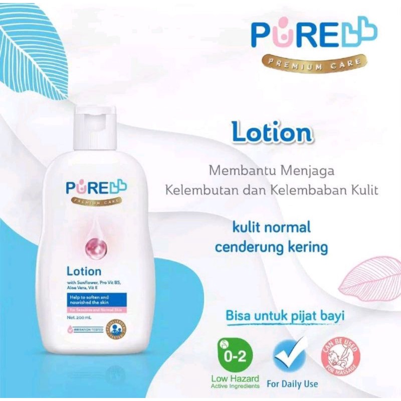 PureBB lotion 200 ml/lotion bayi/200ml