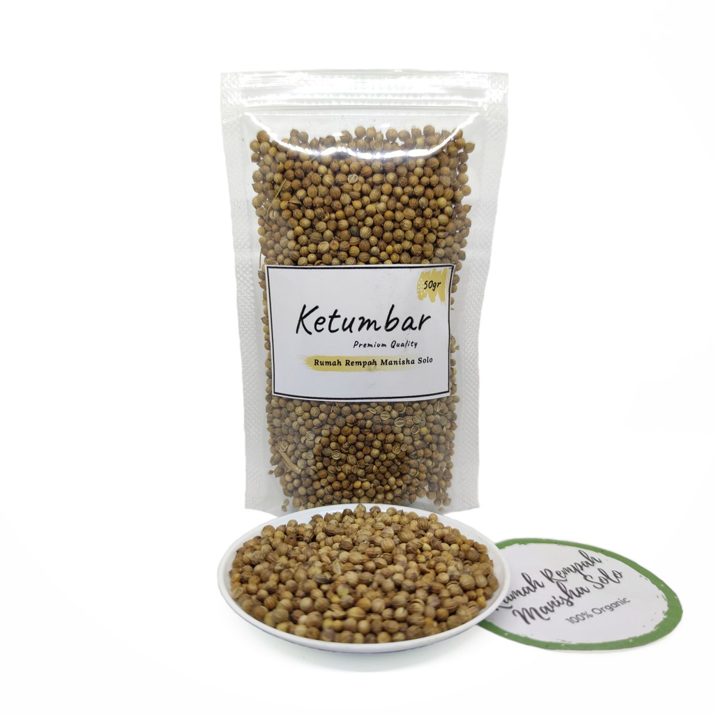 Biji Ketumbar / Coriander 50gram - Rumah Rempah Manisha Solo