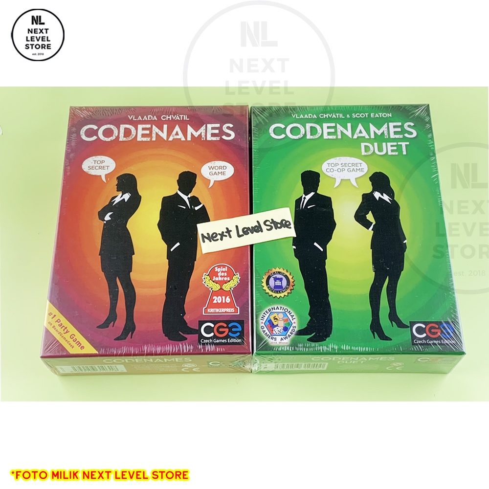 Codenames Duet Board Games Card Game Mainan Kartu