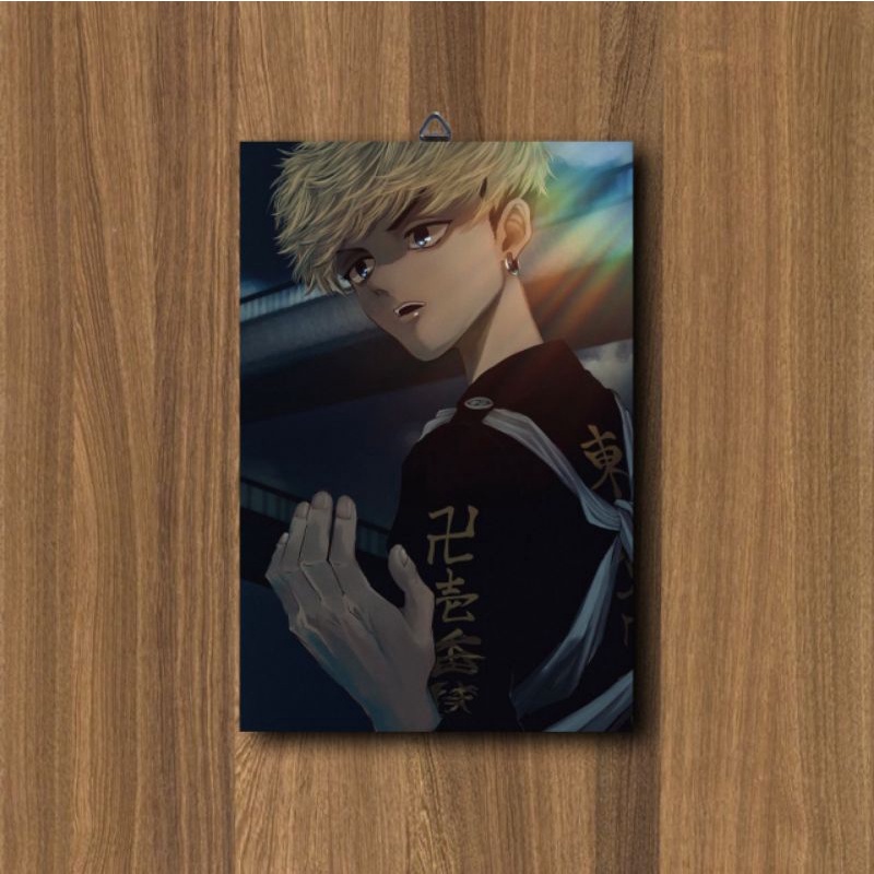 HIASAN DINDING KAMAR CHIFUYU MATSUNO TOKYO REVENGERS ANIME / POSTER KAYU ANIME / DEKORASI KAMAR-C23