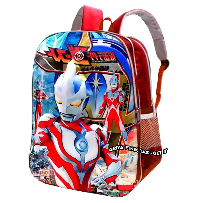 Tas Anak Karakter ULTRAMAN 3D - Tas Sekolah Anak Laki Laki SD