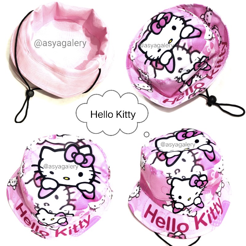 Topi Bucket Anak Karakter Hello Kitty/Topi Anak Hello Kitty