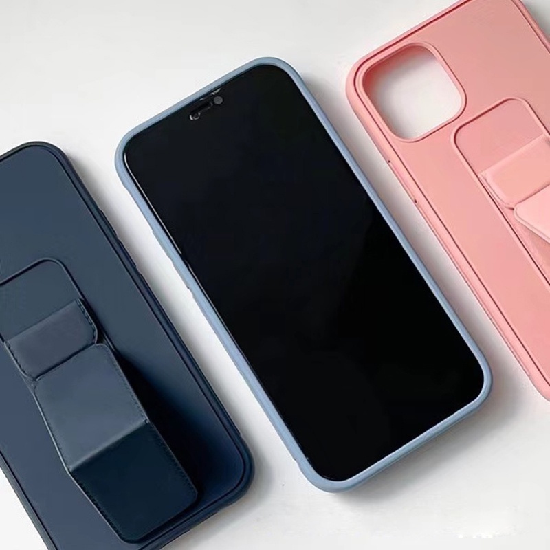 Case Silikon Anti Slip Desain pink sky blue cyan Untuk iPhone 14 12 Pro Max i11 Pro IX XS Max XR 6 6s 7 8 Plus