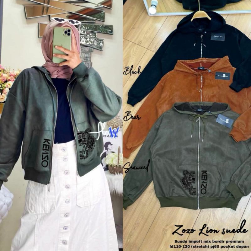 JAKET SUEDE ORI FLOW (zozo lion, zozo dandelion)