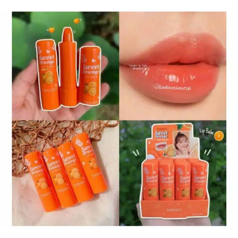 ECER PROMO HOT!! LIP BALM SWEET ORANGE TANAKO LIP BALM PEACH No, ht068