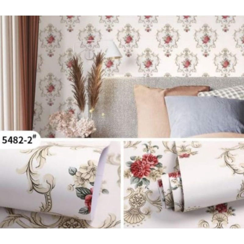 Wallpaper dinding motif sultan klasik