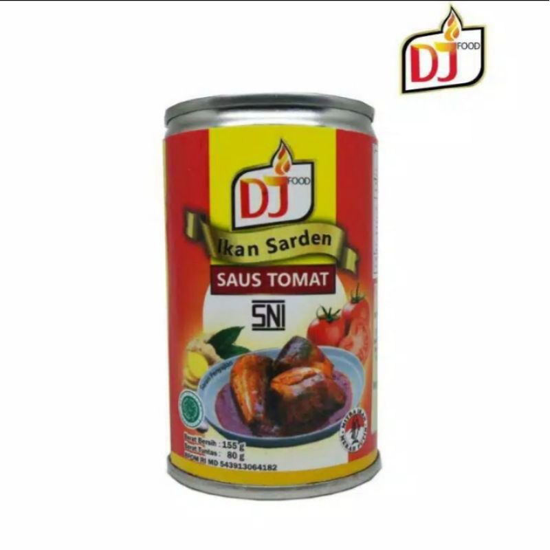 

Sarden Saus Tomat DJ Food Murah 4 kaleng 155gr