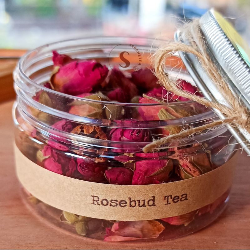 

Rosebud Tea in Jar 100 ml Teh Kuncup Bunga Mawar