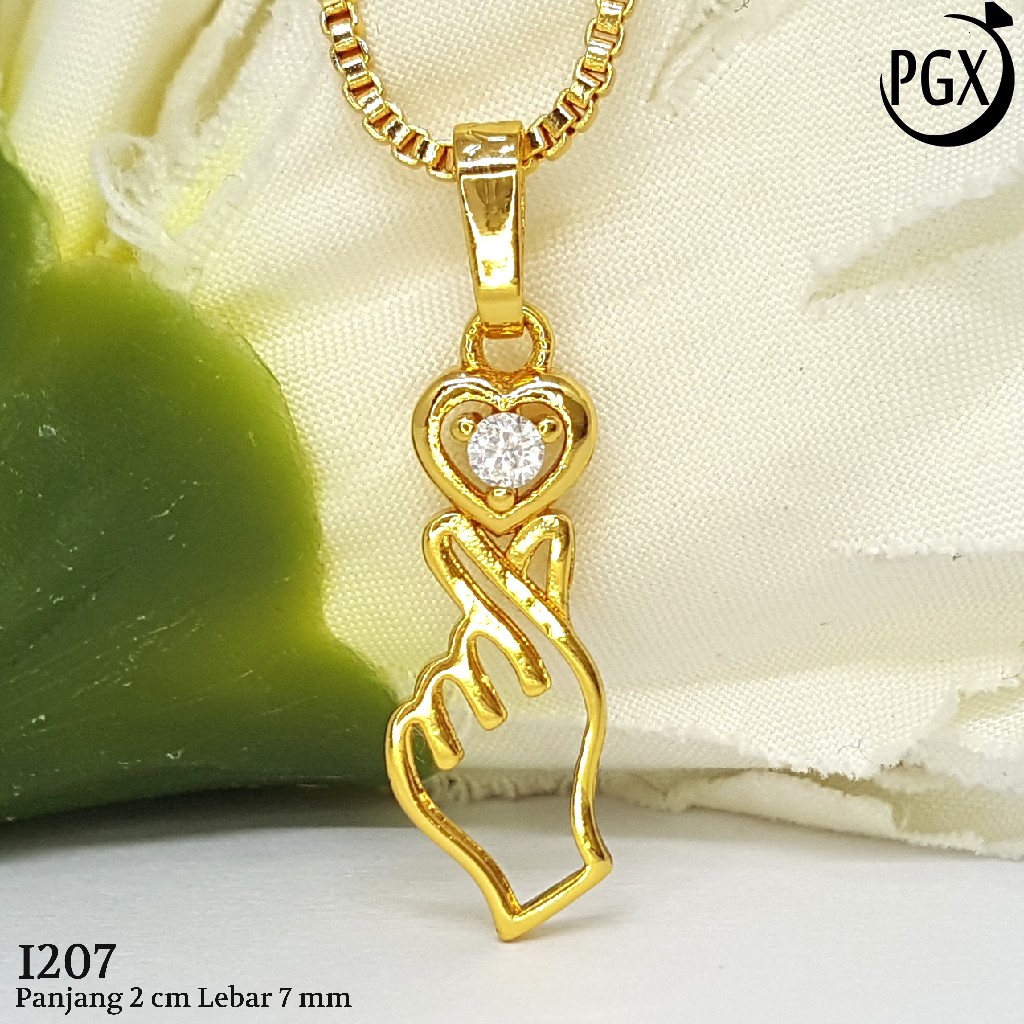 PGX Liontin Kalung Xuping Wanita Perhiasan Lapis Emas Aksesoris Fashion - I207