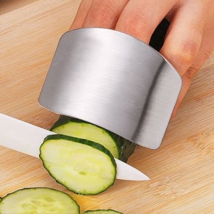 BAROKAH GAMIS PROTECTOR KNIFE HAND FINGER STAINLESS pelindung jari potong pisau