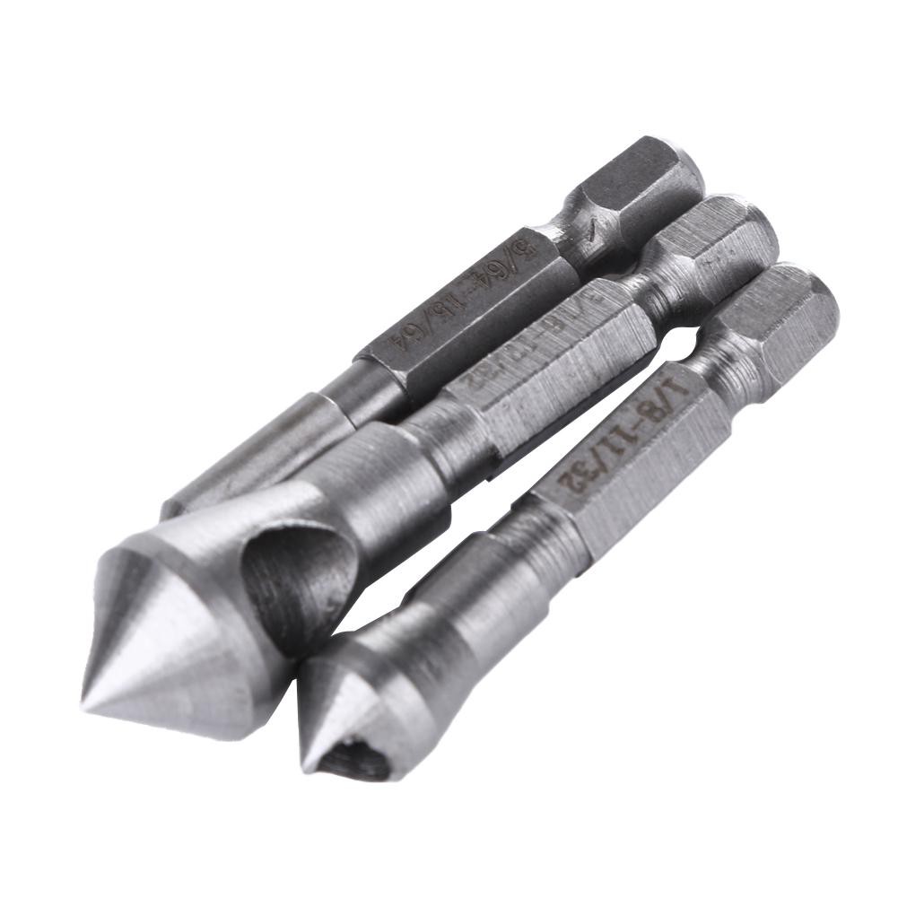 3Pcs Mata Bor HSS Countersink &amp; Deburring Drill Bit astarit.id Deburring Drill Bit astarit.id