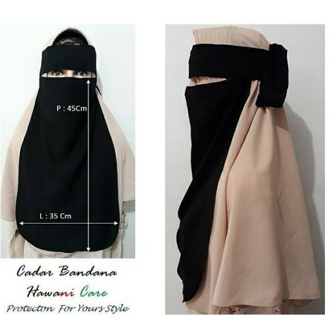 Cadar / Niqab Bandana Woolpeach