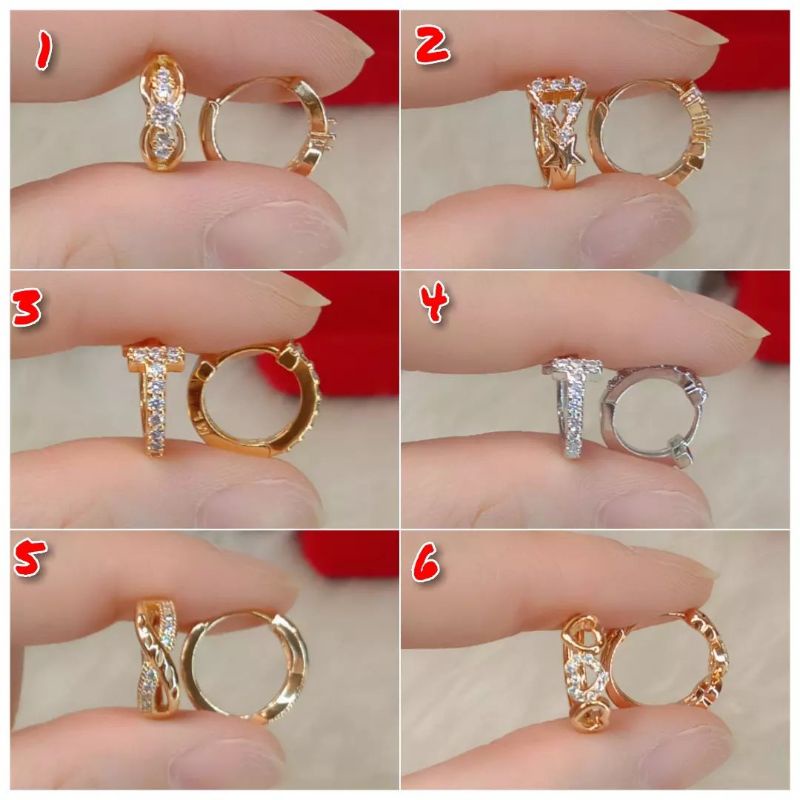 La Vienne - Anting Titanium Wanita - 5 Variasi Marshella