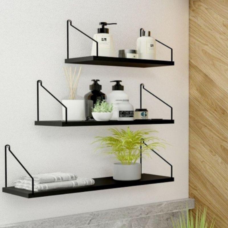 cod rak furniture model 3 susun  gantung besi dengan ukuran P40,30,20xL10x2cm