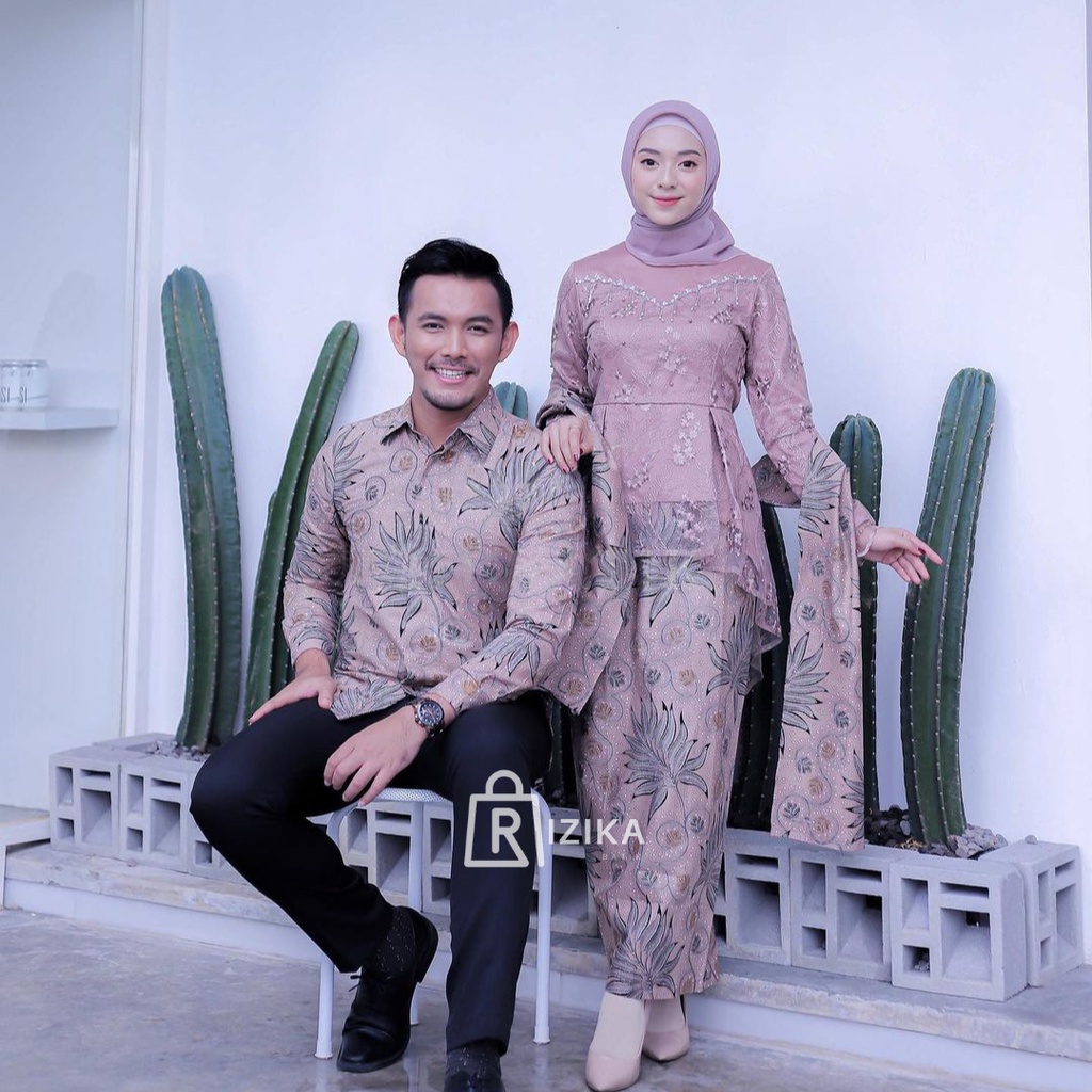 Kebaya Couple Modern Kebaya Wisuda Lamaran Baju Tunangan Batik Brukat Terbaru Baju Couple Pasangan Kondangan Terbaru 2022