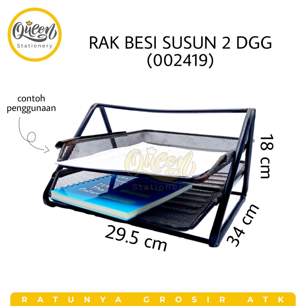 

1 PCS RAK BESI SUSUN 2 DGG / RAK DOKUMEN / PERLENGKAPAN KANTOR (002419)
