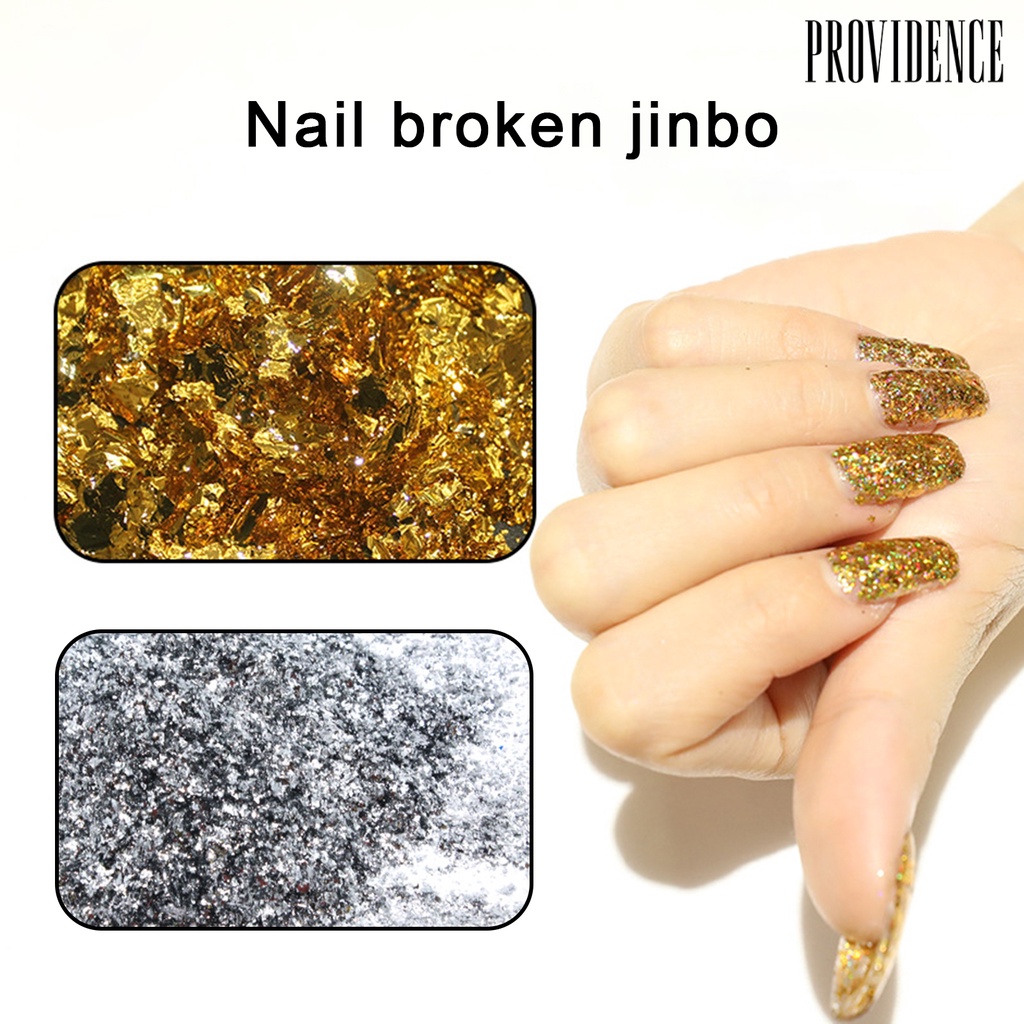 Providence Manicure Decals DIY Easy-Using Delicate Nail Art Gold Foil Paper for Women