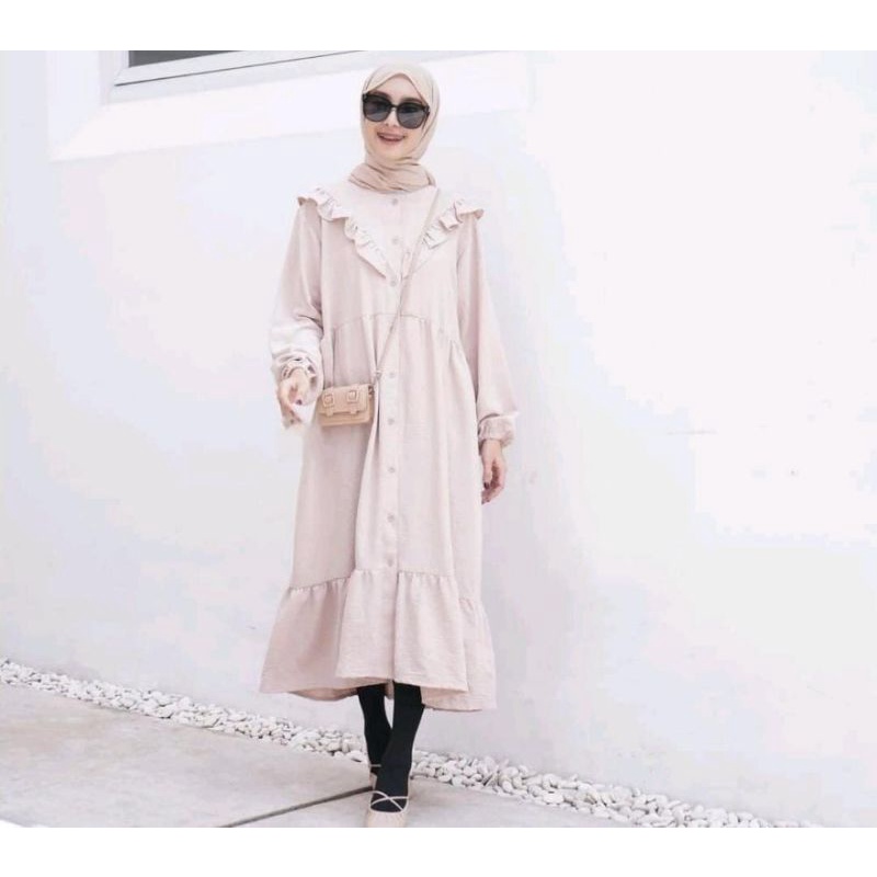 DRESS MIDI PREMIUM IMPORT | GAMIS WANITA KEKINIAN