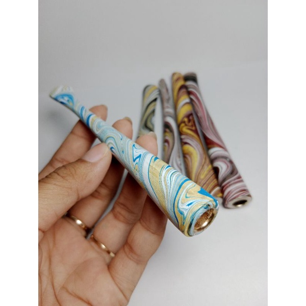 once pipa rokok kayu lukis