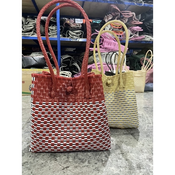 Tas Jali Ready Stok Tas Anyaman Kierra Tanggung Premium