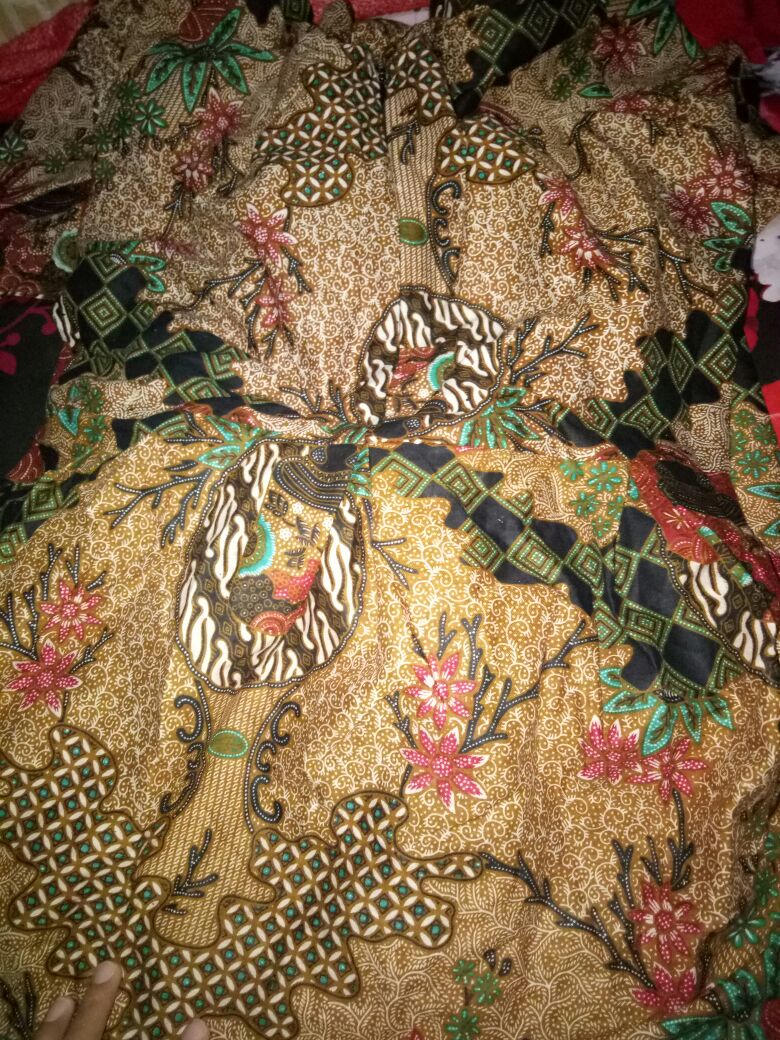 Ms Gamis Batik Sriwedari|manggar|padi Macam Mt Maxi Jumbo Bumil/busui Katun Sogan Allsize Ld104-120