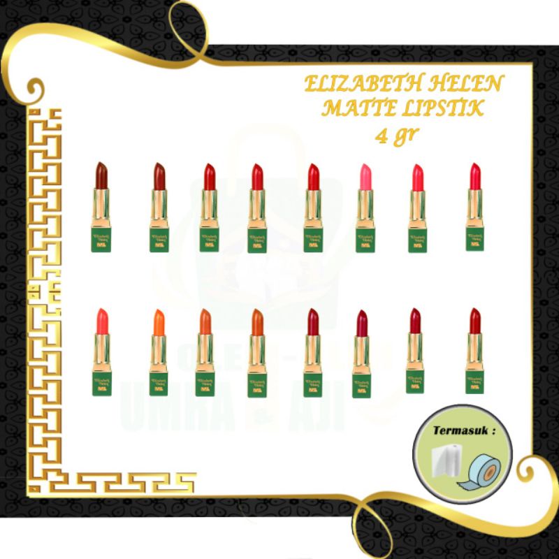 Lipstik Elizabeth Helen Matte Lipstick Mahmood Saeed - Warna