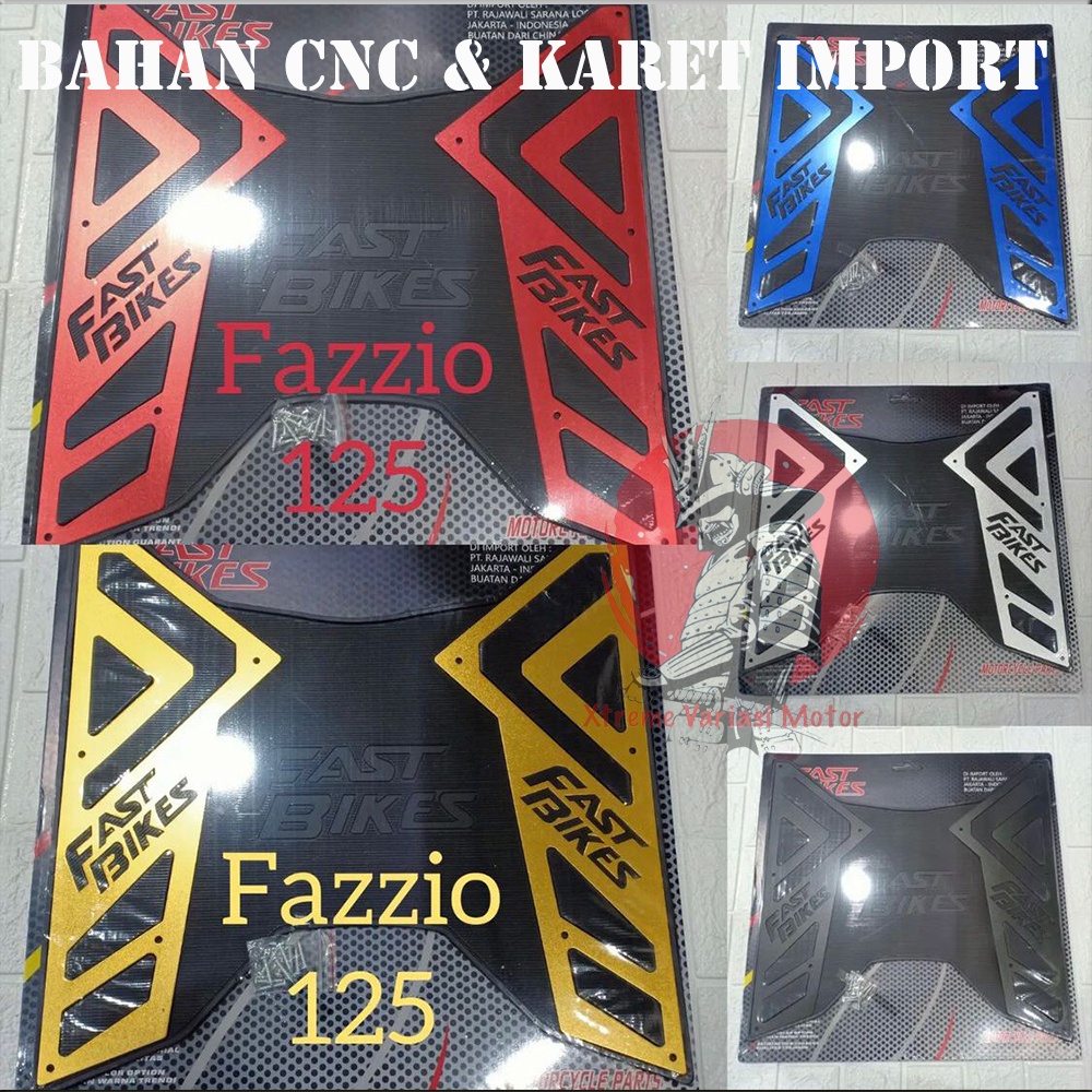 Karpet Fazzio 125 Keset Pijakan Kaki Yamaha Fazzio Bordes Bahan Cnc & Karet import