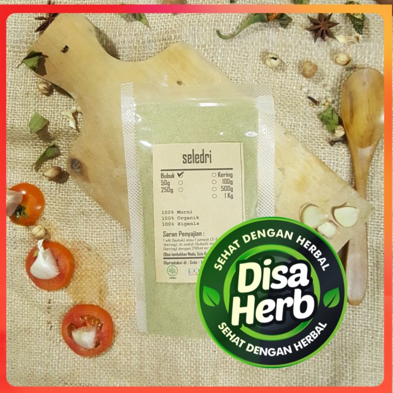

SELEDRI BUBUK 1000 GRAM / 1 KG - Apium Graveolens - MURNI - JSR - REMPAH
