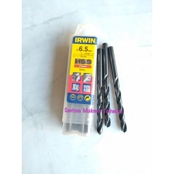 IRWIN HSS PRO 6.5 MM Mata Bor Besi 6,5 6,5mm