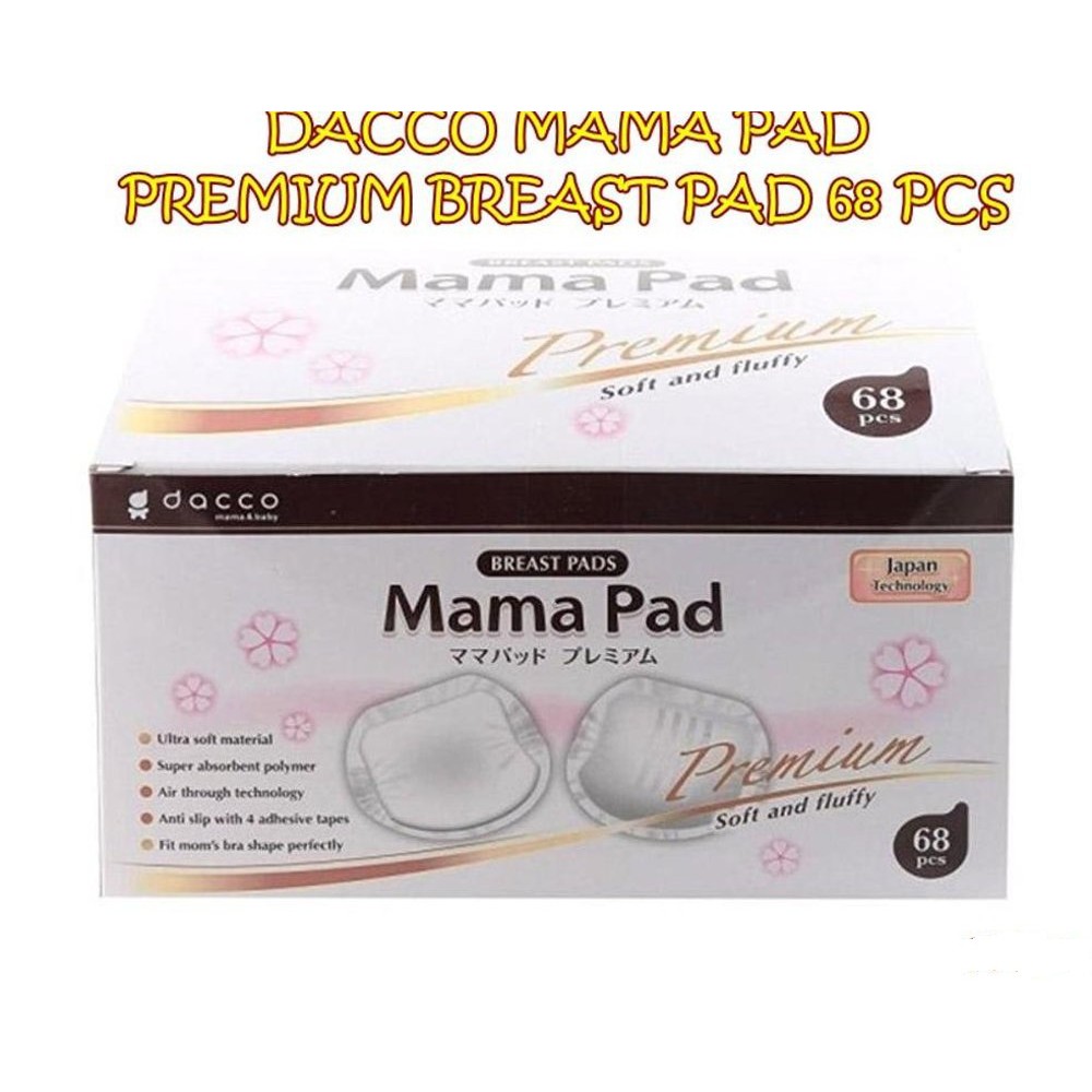 Mamapad Breastpad isi 56 / 24 pcs 3D Side Cut Shape Dacco / Mama Pad Breast Pad Premium 68 EXP 2025