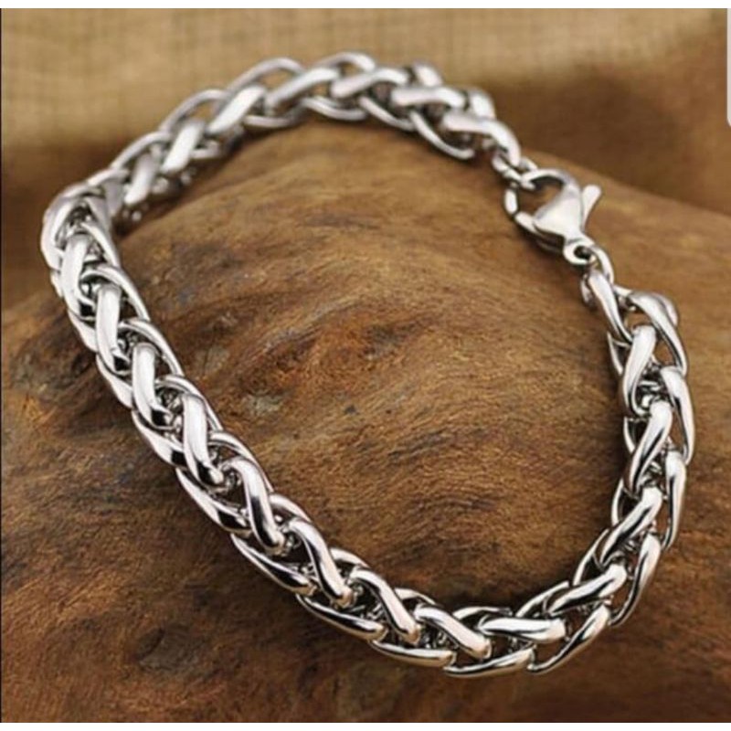 GELANG PRIA TITANIUM STAINLES STELL KEREN