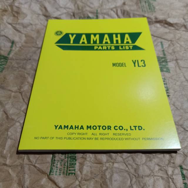 Buku part catalog yamaha YL 3 twin