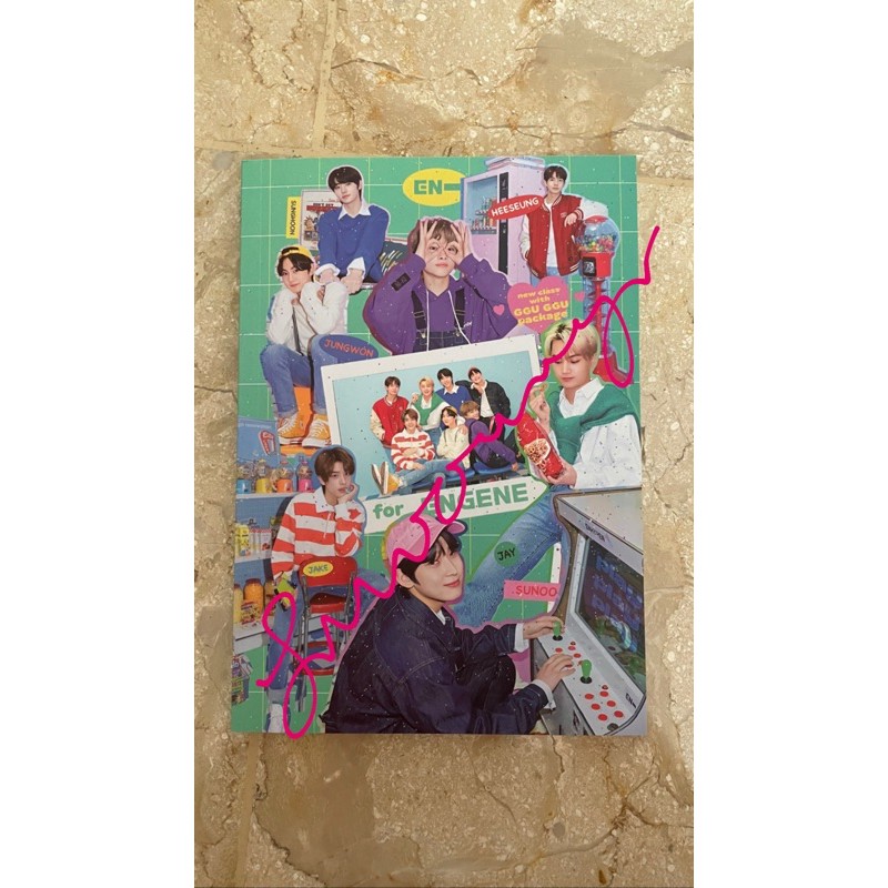 GGU GGU ENHYPEN Jungwon Heeseung Jay Jake Sunghoon Sunoo Niki Member Set Accordion Book DIY Polaroid