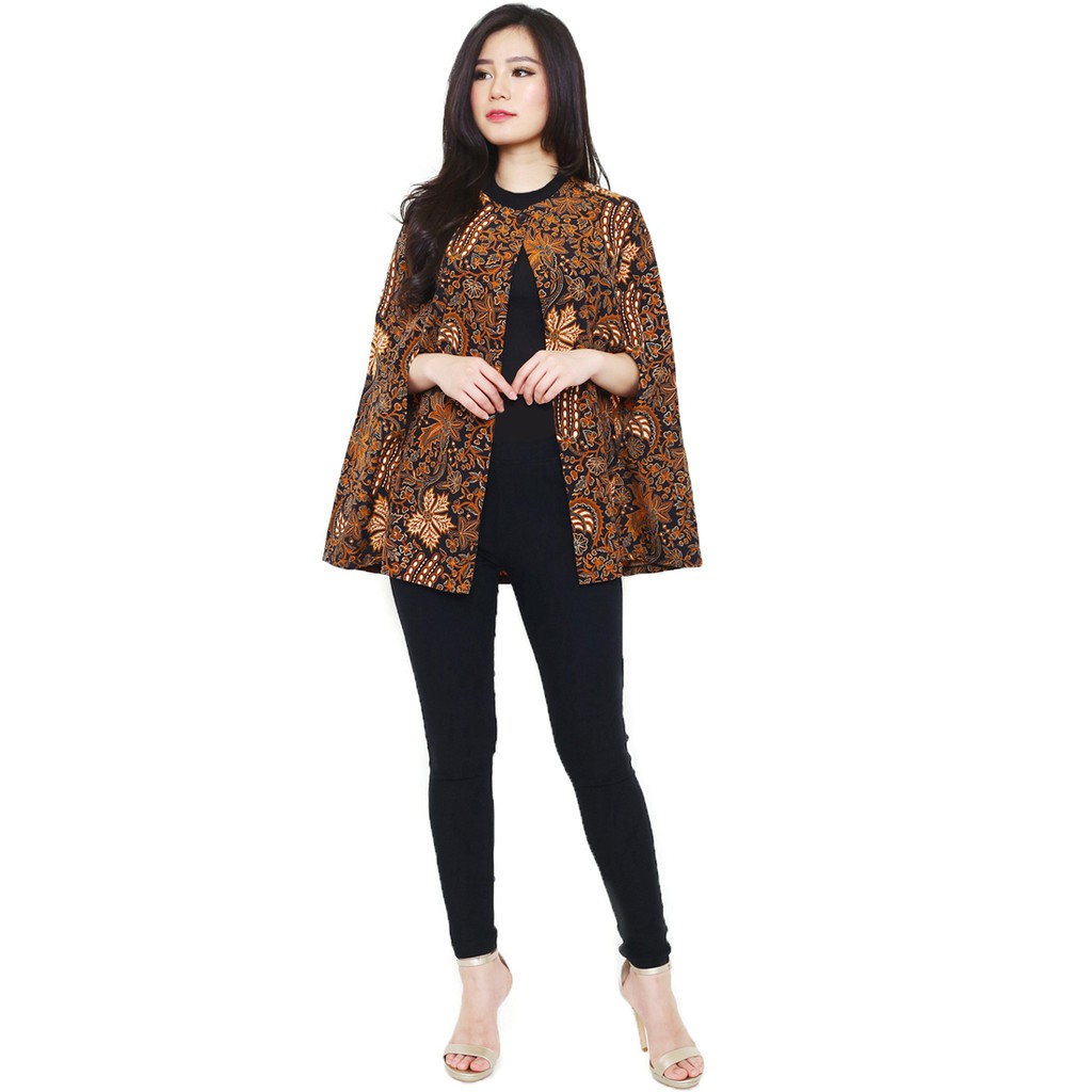 Flike Store Cape  Blazer  Brown Lovers Shopee Indonesia