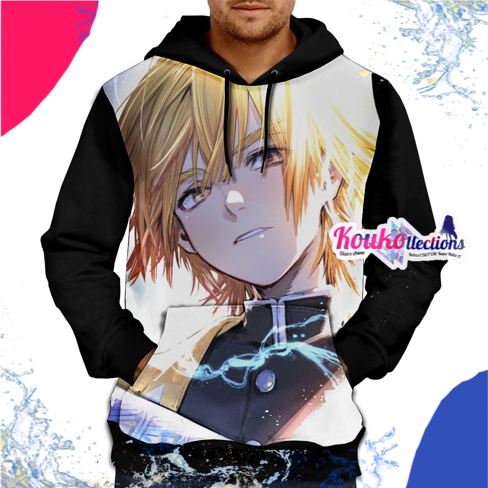 PROMO Jaket 3D Anime Zenitsu Agatsuma - Kimetsu No Yaiba