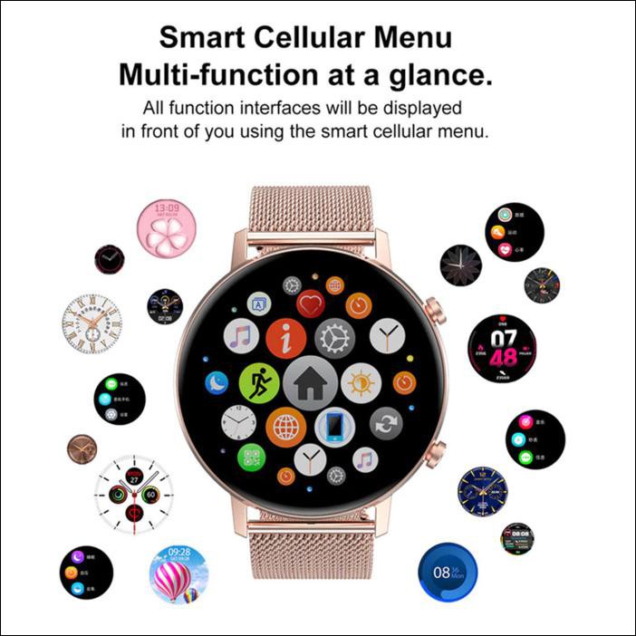 DT NO.1 DT96 SMARTWATCH BLUETOOTH SPORT HEART RATE ALT L13 L16 DT95 - HITAM