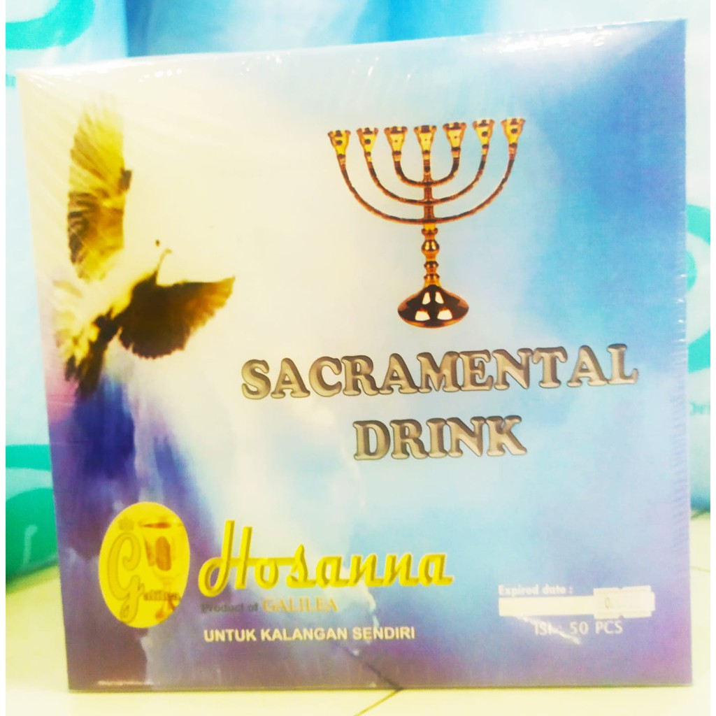 

HOSTI AYAT MANNA & ANGGUR CUP DOS ISI 50 SACRAMENTAL DRINK