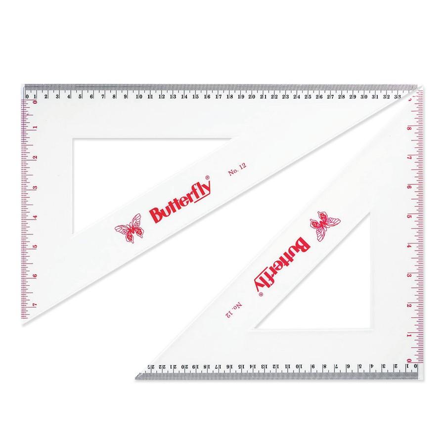 

Butterfly Set Penggaris Segitiga No. 12 / BT - No. 12 SET packing AMAN