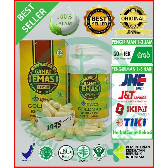 GoldMax Gamat Emas Kapsul 100% Asli