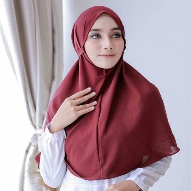 [COD] HIJAB BERGO MARYAM JUMBO - Daily khimar non pet syari 80x100cm diamond