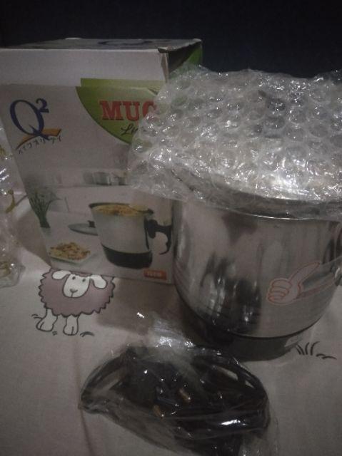 Q2 8013 Mug Elektrik 13 Cm / 1.3 Lt Mug Listrik Electric Heating Cup - Mug Teko Piknik / Traveling