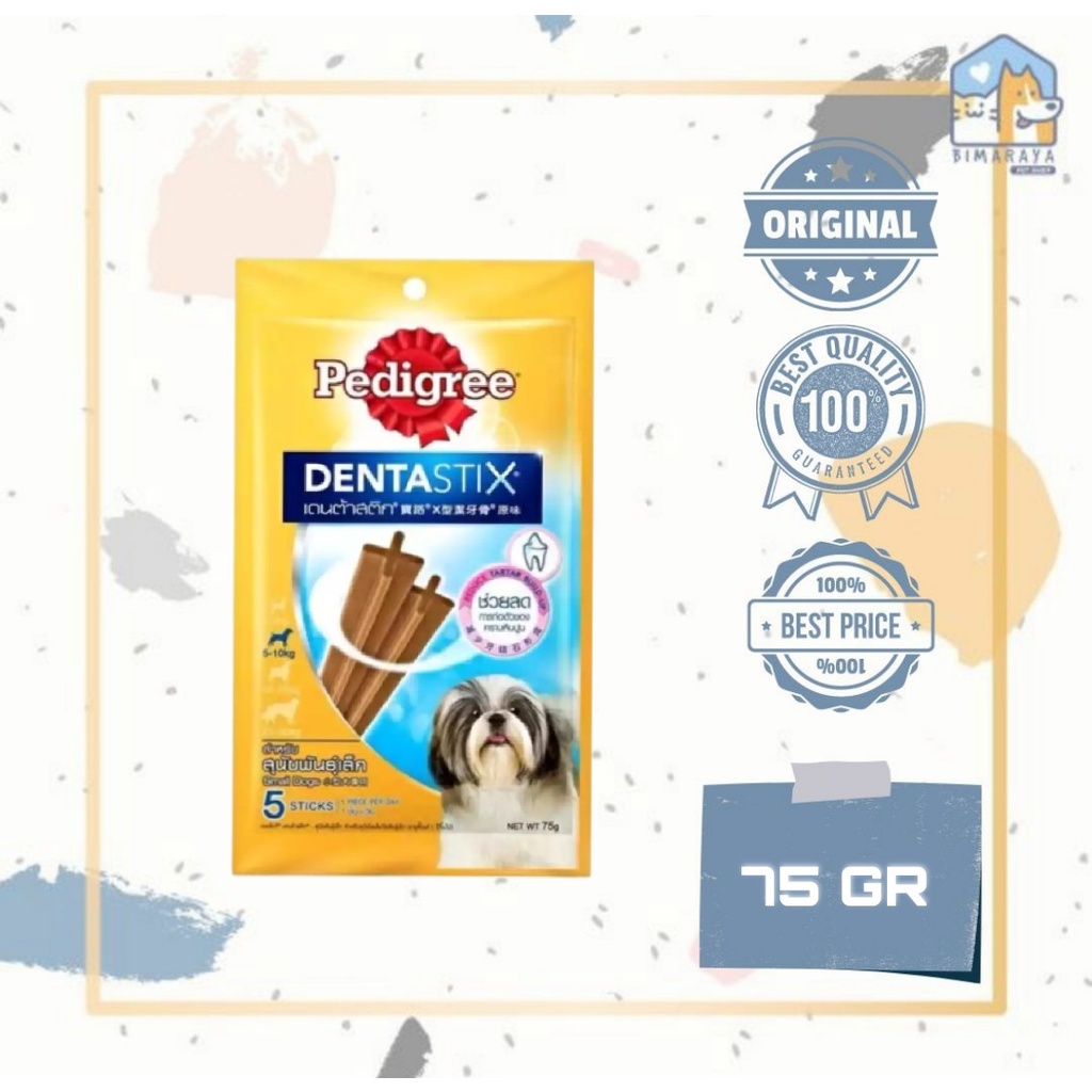 PEDIGREE DENTASTIX SMALL 75 GR // SNACK ANJING