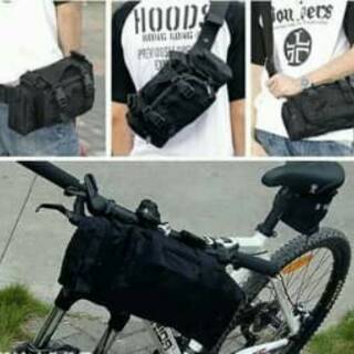  Tas  Stang Sepeda  Lipat Seli BMX  MTB Army Tactical 