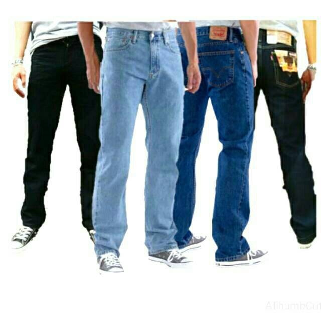  Celana  Jeans  Panjang  Reguler Celana  Pria Jeans  Panjang  