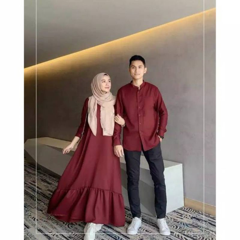 NEW ARRIVAL Couple AZKA Couple gamis terbaru Gamis Murah udah satu set cewek cowok ada ukura jumbo