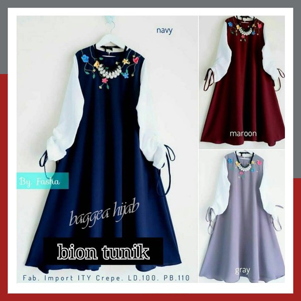 Dress Wanita Muslim Dress Muslim Baju Muslim Wanita Baju Kekinian Kode BT00676