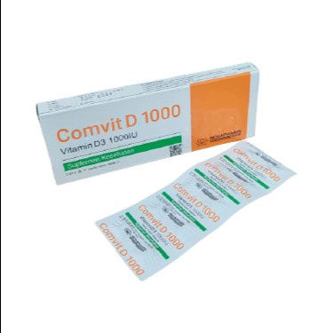 Novapharin Vitamin D3 1000 IU Isi 10pcs/Strip / Vitamin