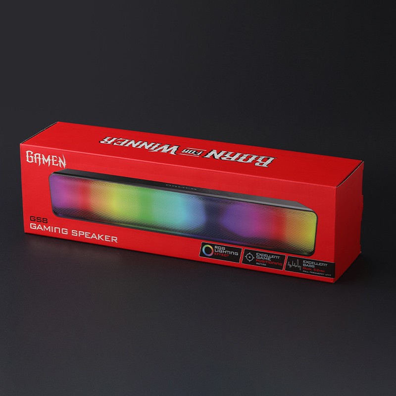 SPEAKER GAMEN GS8 RGB RHYTHM LIGHT FOR COMPUTER LAPTOP PC