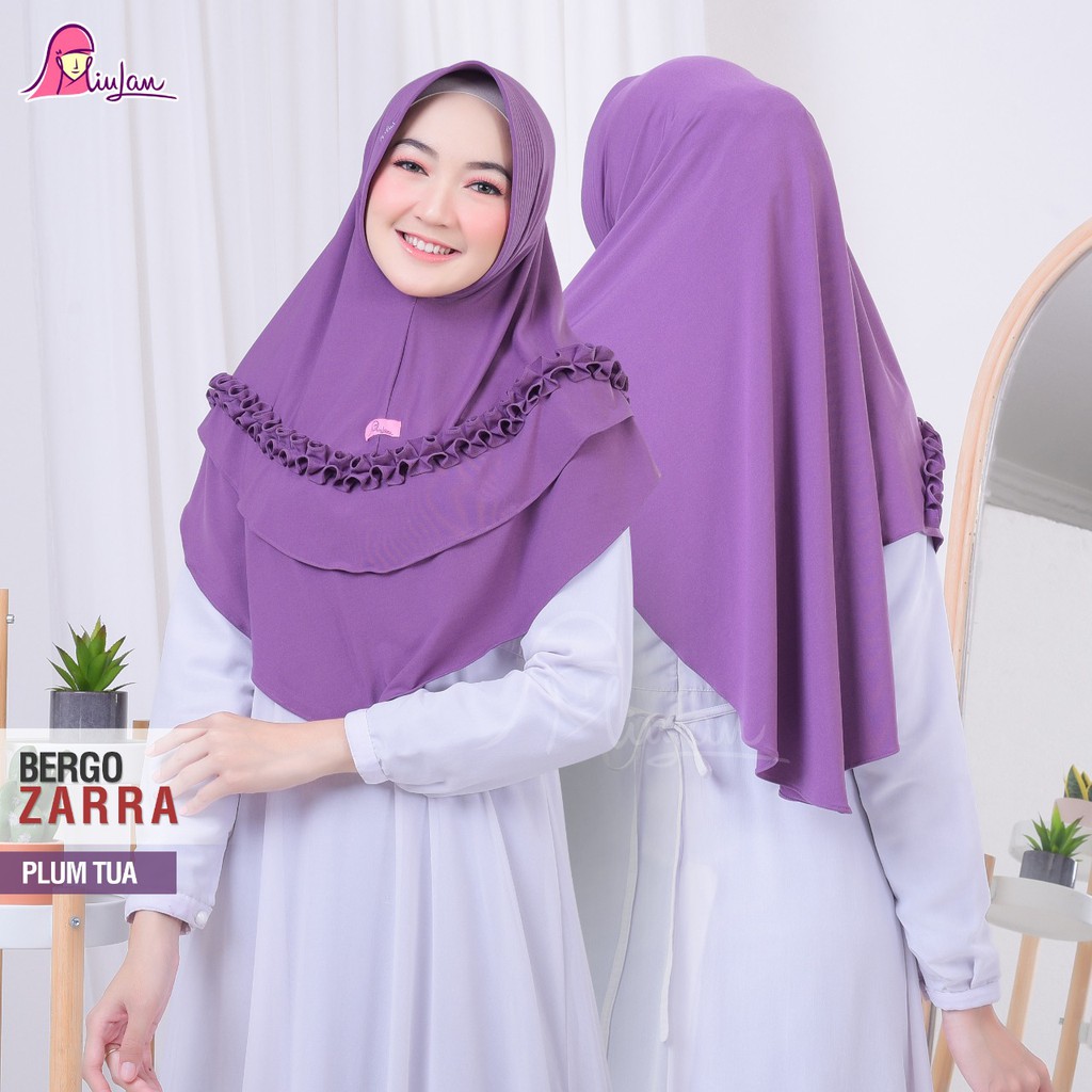 [PROMO][SALE] Jilbab Bergo Zarra Jilbab Instan Modis Langsung Pakai Kerudung Fashion Hijab Instan Mi